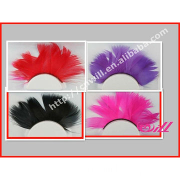 2013 New Fashion OEM Serive False Eyelash Feather Eyelash Fashion Colorful Feather False Eyelashes